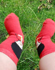 The Queen's Guard Design Red Baby Newborn Socks