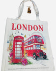 London Tote Bag Reusable Shopping Bag Cotton Shoulder Bag