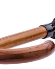 Classic Walking Stick Umbrella Wooden Crook Handle Black Wedding Brolly