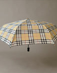 Classic Tartan Compact Travel Umbrella – Auto Open & Close Brolly