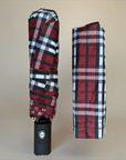Classic Tartan Compact Travel Umbrella – Auto Open & Close Brolly