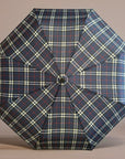 Classic Tartan Design Auto Open & Close Umbrella, Compact Travel Size Brolly