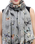 Colourful Butterfly Scarves Shawl Cover-up