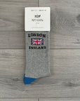 Seamless Union Jack London England Cotton Rich Socks, Novelty Fun Gift Men’s Socks
