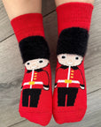 Unisex Seamless Red Royal Guard Baby Socks 0-4 Years