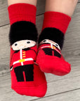 Unisex Seamless Red Royal Guard Baby Socks 0-4 Years