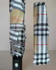 Classic Tartan Design Auto Open & Close Umbrella, Compact Travel Size Brolly
