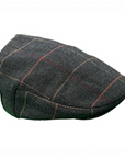 Wool Blend Flat Cap, Vintage Check Plaid Ivy Cap, Gift for Him