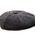 Newsboy Cap Tweed Flat Cap, Patchwork Wool Baker Boy Hat, Peaky Blinders Vintage Style Flat Cap, Gift for Him