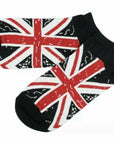 Union Jack British UK Flag Vintage Unisex Cotton Trainer Low Cut Socks