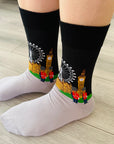London Eye Westminster Abbey Guards Big Ben Socks, Seamless Novelty Fun Gift Socks
