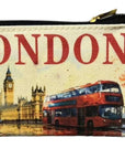 London Canvas Pouch – Souvenir Makeup Bag, Travel Coin Purse, UK Gift