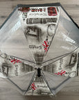 London Icons Clear Dome See Through Transparent Auto Open Brolly Umbrella