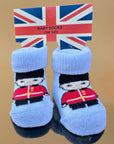 4 Pairs Royal Guard Baby Socks, White, 0-6 Months