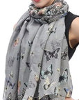 Colourful Butterfly Scarves Shawl Cover-up