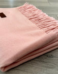 Pink Soft Plain Cashmere Blend Large Unisex Winter Warm Scarf Shawl