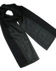 Black Chiffon Plain Lightweight Thin Soft Ladies Scarf Shawl Wrap