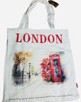 London Tote Bag Reusable Shopping Bag Cotton Shoulder Bag