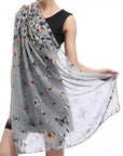 Colourful Butterfly Scarves Shawl Cover-up