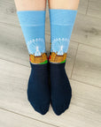 London Eye Westminster Abbey Guards Big Ben Socks, Seamless Novelty Fun Gift Socks