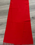 Soft Plain Red Long Unisex Winter Scarf Shawl