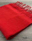 Soft Plain Red Long Unisex Winter Scarf Shawl