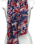 Union Jack British Flag VE Day Scarf Wrap Sarong Beach Cover-up flags