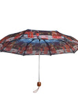 Manual London Royal Guard Tower Bridge Phone Box Portable Folding Umbrella