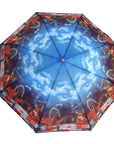 Manual London Royal Guard Tower Bridge Phone Box Portable Folding Umbrella
