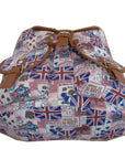 Retro Canvas Union Jack Design Rucksack Backbag