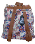 Retro Canvas Union Jack Design Rucksack Backbag