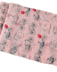 Bicycle Bike Flowers Design Retro Viscose Large Lightweight Scarf Shawl Sarong Wrap