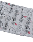 Bicycle Bike Flowers Design Retro Viscose Large Lightweight Scarf Shawl Sarong Wrap