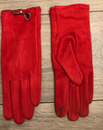 Classy Plain Super Soft Suede Touch Screen Full Finger Ladies Gloves