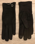 Classy Plain Super Soft Suede Touch Screen Full Finger Ladies Gloves