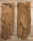 Classy Plain Super Soft Suede Touch Screen Full Finger Ladies Gloves