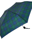 Classic Black Watch Green Tartan Portable Folding Mini Manual Umbrella