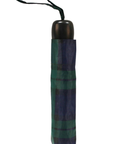 Classic Black Watch Green Tartan Portable Folding Mini Manual Umbrella