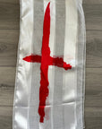 England Flag St. George Cross Satin Striped Soft Silky Chiffon Scarves