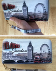 London Eye Red Bus Big Ben Phone Box Design Soft London Money Purse Wallet