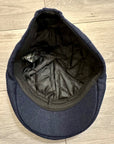 Traditional 6 Panels Cap Plain Navy Wool Blend Classic Flat Caps