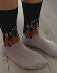 London Eye Westminster Abbey Guards Big Ben Socks, Seamless Novelty Fun Gift Socks