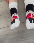 Unisex Seamless White Royal Guard Baby Socks 0-4 Years