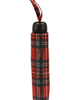 Classic Royal Stewart Red Tartan Portable Folding Mini Manual Umbrella