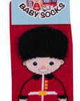 Unisex Seamless Red Royal Guard Baby Socks 0-4 Years