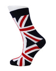 Union Jack British Flag Calf Novelty Fun Gift Patriotic Socks