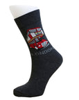 London Red Bus Double Decker Bus Socks, Novelty Fun Gift Unisex Socks