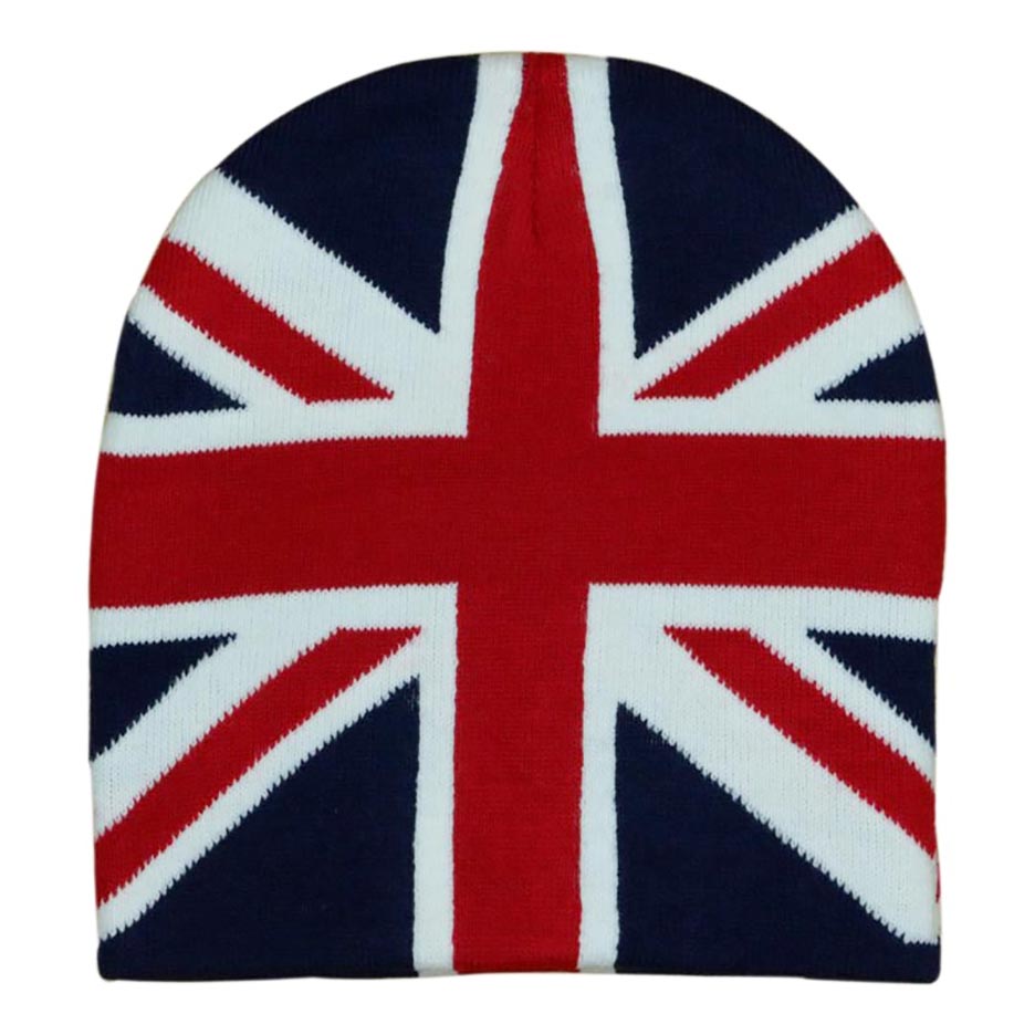 Union Jack British UK Flag Unisex Beanie Ski Hat