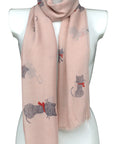Cute Cat Design Long Scarves