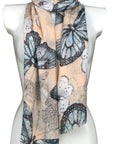 Big Butterfly Design Viscose Large Lightweight Scarf Shawl Sarong Wrap